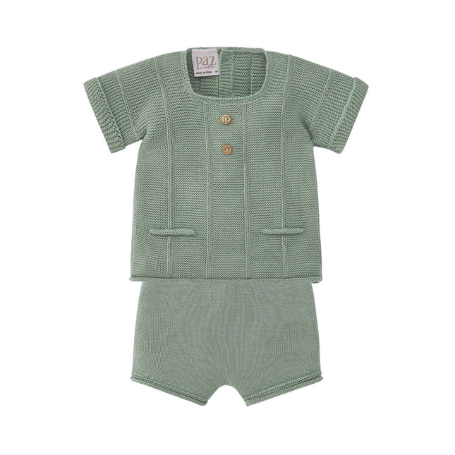 Conjunto bebe verde espantapajaros paz rodriguez