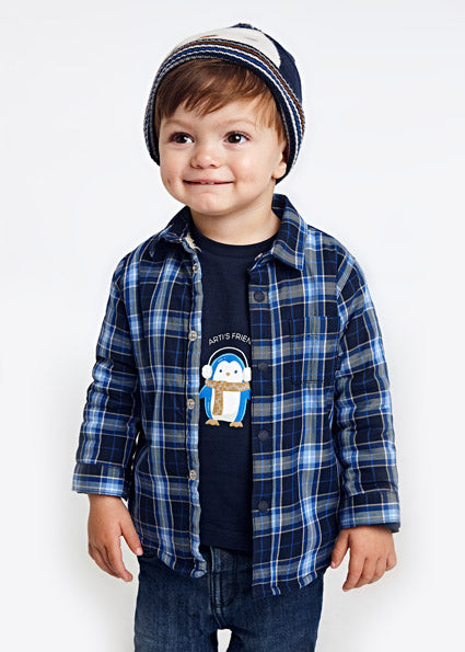 Camiseta Manga Larga Pingüinos - Mayoral