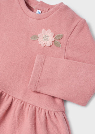 Conjunto tricot Mayoral bebé flor Rosa 