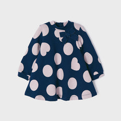 vestido de punto bebe azul marino mayoral