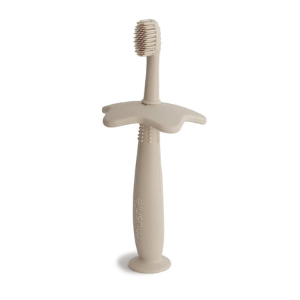 Didactic Toothbrush in Sand or Beige Color