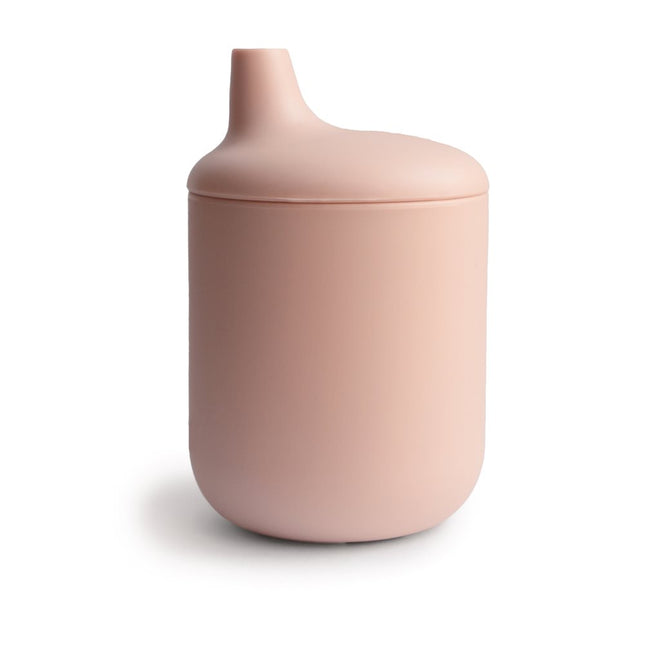 Taza Didáctica Mushie de Silicona Solid Blush